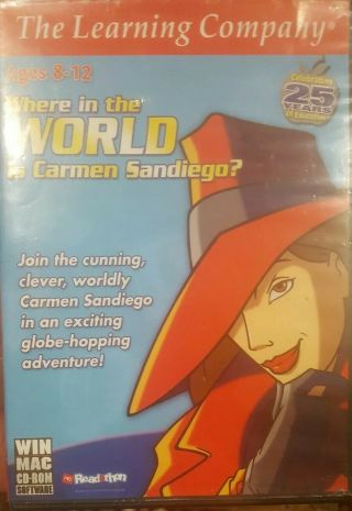 Where In The World Is Carmen Sandiego? Rare Pc Cdrom Cd - Rom 2009 Computer Game