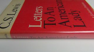 Letters To An American Lady By C.  S.  Lewis Hardback 1967 Rare