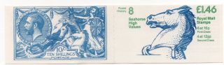 1983 Fo1ba £1.  46 Postal History Booklet Rare Cat £28.  Right Margin Good Perfs
