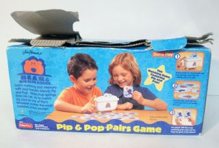 Jim Henson ' s Bear in the Big Blue House Pip & Pop Pairs Game Fisher Price Rare 5