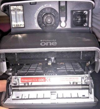 Rare Vintage Polaroid One 600 Instant Film Camera,  Built - In Flash EX 6