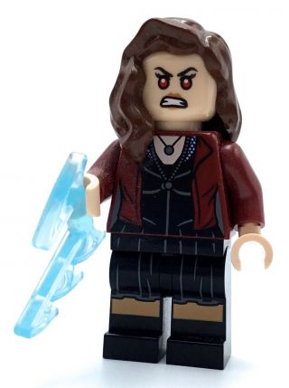Lego Scarlet Witch Minifigure Hero Rare Authentic Age Of Ultron Fig