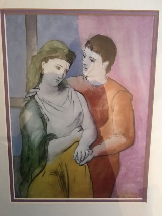 Pablo Picasso Signed “The Lovers 