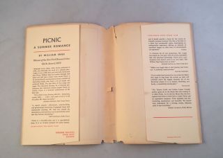 Picnic - William Inge - First/1st Fireside Theatre Book Club Edition - 1953 - Hc/DJ - RARE 6