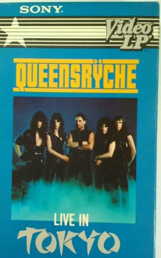 Queensryche Vhs Live In Tokyo Video Lp Heavy Metal 1985 Rare Vhtf Sony