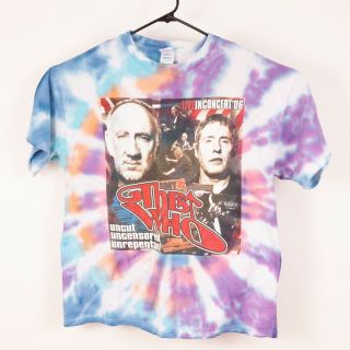 The Who Concert T Shirt Xl 2006 Uncut Uncensored Unrepentant Tour Tie Dye Rare