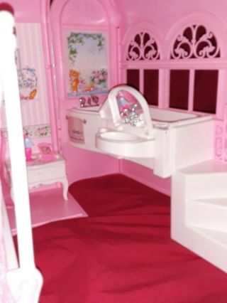 Vintage 1998 Mattel Barbie Bed and Bath Handbag Dream House - RARE 4