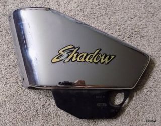 Rare 1986 - 1987 Honda Shadow Vt700 Chrome Left Side Cover Panel Cowl Fairing