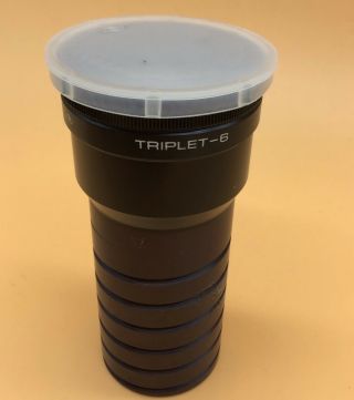 Lomo Triplet 6 150mm f2.  8 Medium format 6x6 projection Special lens Rare 7