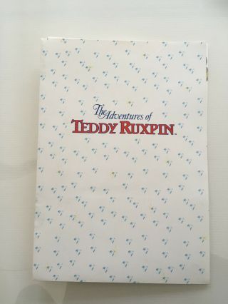 Teddy Ruxpin Very Rare Press Folder From Circa 1985