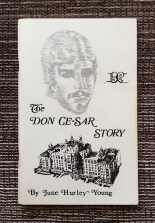 Rare Signed 1983 The Don Ce - Sar Story: St.  Pete Beach Florida,  June Hurley Young
