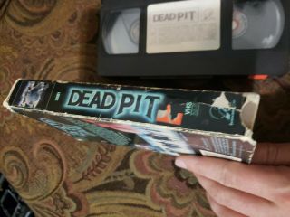 Dead Pit vhs Horror Rare Zombies Gore 3D Cover 3