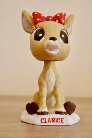 2002 Rudolph The Red - Nosed Reindeer Clarice Bobblehead (rare)