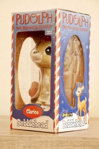2002 Rudolph The Red - Nosed Reindeer Clarice Bobblehead (RARE) 5