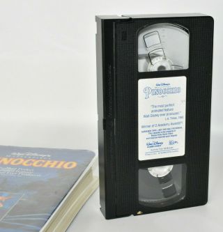 Walt Disney Black Diamond Classics Pinocchio VHS DEMO TAPE Rare 1993 Release 6
