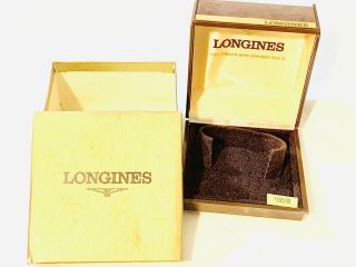 Vintage Men’s Longines Brown Box Empty Box For Wrist Watch Rare