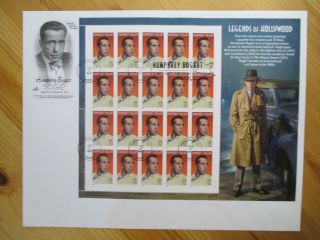 Humphrey Bogart First Day Cover - Rare & Unique Full Sheet Sc 3152 - (cz65)