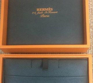 Rare Hermés Paris Earring Necklace Box - Stunning Gift Quality 2