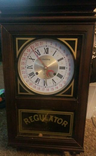 Rare Vintage Centurion Regulator 35 Day Wall Clock As - Is