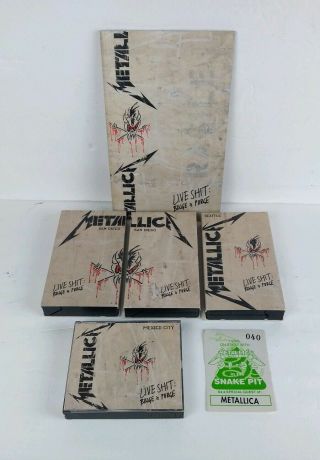 1993 Metallica Live Shit Binge & Purge Box - Set: 3 - VHS,  and 3 CD vintage rare 6