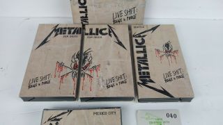 1993 Metallica Live Shit Binge & Purge Box - Set: 3 - VHS,  and 3 CD vintage rare 8