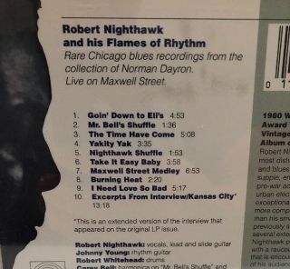 Robert Nighthawk And His Flames Of Rhythm Live On Maxwell Street 1964 CD RARE 4