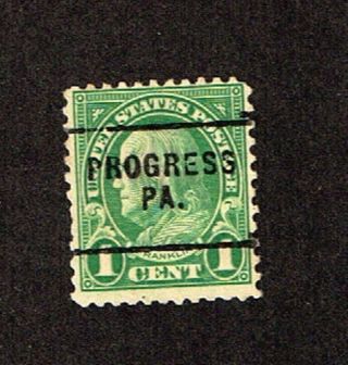Precancel Usa - Stamp.  - Progress,  P.  A.  Rare $$$ P - 480
