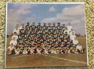 Rare Pittsburgh Steelers 8x10 Color Team Photo 1976 Season Bowl X