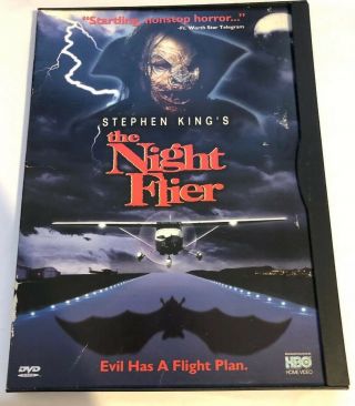 The Night Flier Dvd Rare Oop Stephen King Region 1 Snapcase Hbo Good Shape 1997