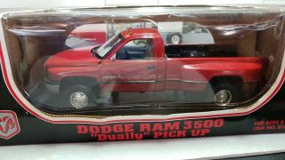 Ultra Rare Jrl 1:18 Scale Dodge Ram 3500 Dually V10 Pickup Truck Red Read