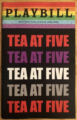 Faye Dunaway Tea At Five Pre - Broadway Boston Playbill - Rare