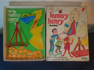 1969 Vintage (ideal) " Hungry Henry Game " Family Board Game,  Rare