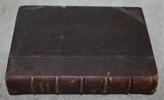 ANTIQUE RARE ODD FELLOWS COMPANION VOLUME III 1867 - 1868 3/4 LEATHER 2