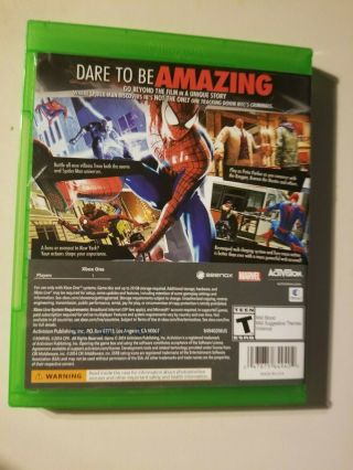 The Spider - Man 2 (Microsoft Xbox One,  2014) VERY RARE Marvel Teen 2