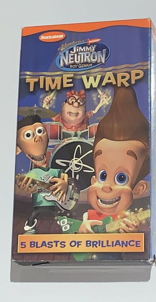 The Adventures Of Jimmy Neutron Time Warp Rare & Oop Nickelodeon Paramount Vhs