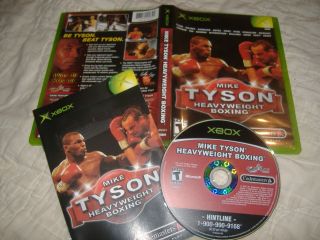 Mike Tyson Heavyweight Boxing Xbox Video Game Complete Black Label Rare