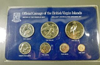 1980 British Virgin Islands 7 Coin Specimen Set Rare