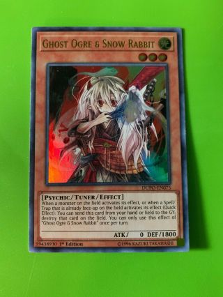 X1 Ghost Ogre & Snow Rabbit - Dupo - En075 - Ultra Rare - 1st Edition Near In