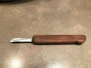 Rare Everett Cutsinger Wood Carving Knife - Made From A Straight Razor