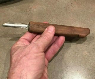 Rare Everett Cutsinger Wood Carving Knife - Made from a Straight Razor 2