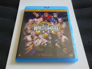 Wwe: Wrestlemania Xxx Blu - Ray 2 - Disc Set 30th Anniversary Htf Very Rare Oop
