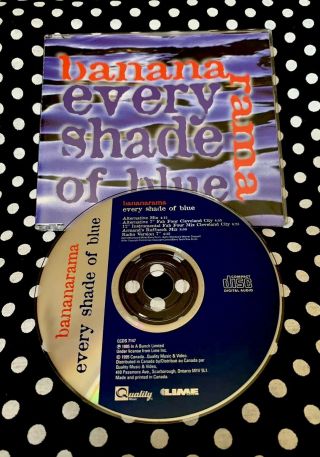 Bananarama - Every Shade Of Blue Rare Canadian Cd Single