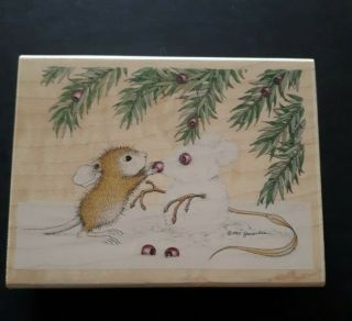 House Mouse Making A Snowmouse HM PR1024 Amanda Tree Christmas Rare Xmas 6