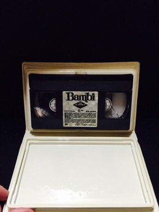 RARE Walt Disney Classics Bambi VHS Tape Black Diamond Clamshell Collectors 4
