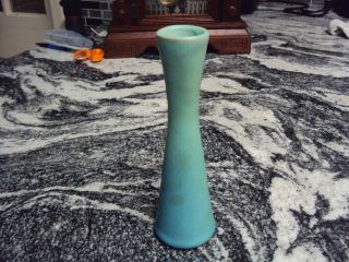 Rare Vintage Blue Aquamarine Van Briggle Pottery Signed Vase 8 Inch