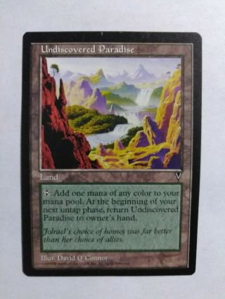 Undiscovered Paradise X1 Visions Mp Magic The Gathering - Mtg