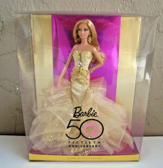 2008 Rare Barbie 50th Anniversary Robert Best Gold Glamour N4981 Nrfb M4