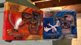Pokemon Legendary Battle Deck Ho - Oh & Lugia Set Of 2 Decks Open Box