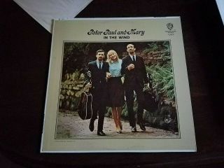 Peter Paul And Mary In The Wind - Rare White Label Promo Wlp: Ex Jacket: Ex