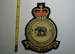Extremely Rare Wwii Royal Air Force Rhodesia 44th Squadron Patch.  Rare